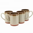 thumbnail image 1 of Gibson Home 142558.01 18.5 oz Terra Bella Terracotta Mug Set, Smoke - 4 Piece, 1 of 1