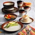 thumbnail image 1 of Gibson Home Terra Bella Red 16-Piece Dinnerware Set, 1 of 7