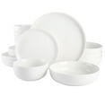 thumbnail image 1 of Gibson Home Vienna Dinnerware Dishes Set, Service for 4 (16pcs), White, 1 of 5