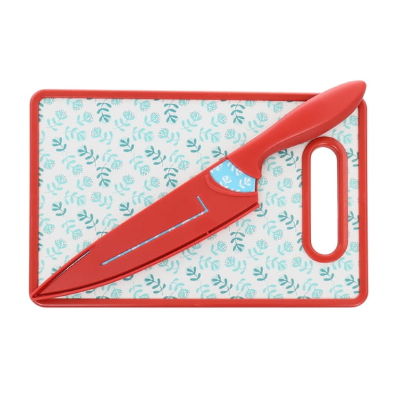Gibson Home Village Vines 3 Piece Cutting Board and Knife Set