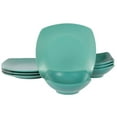 thumbnail image 1 of Gibson Home Zen Buffet Matte Porcelain 8 Piece Dinnerware Set - Green, 1 of 6