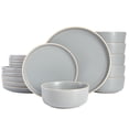 thumbnail image 1 of Gibson Home Zuma 18 Piece Dinnerware Set - Gray, 1 of 5