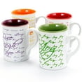 thumbnail image 1 of Gibson Inspirational Words 4 Piece 16 oz. Mugs in Assorted Colors, 1 of 4