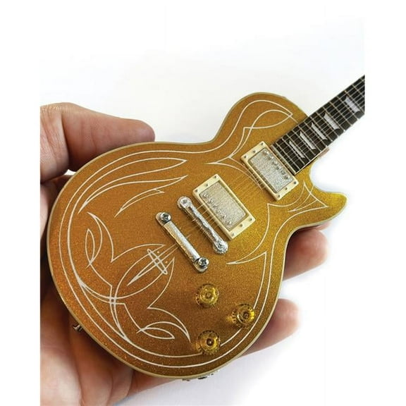 Gibson Les Paul Custom Billy F Gibbons Pinstripe Aged Goldtop Mini Guitar Model