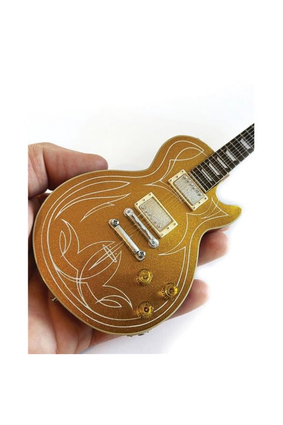 Gibson Les Paul Custom Billy F Gibbons Pinstripe Aged Goldtop Mini Guitar Model