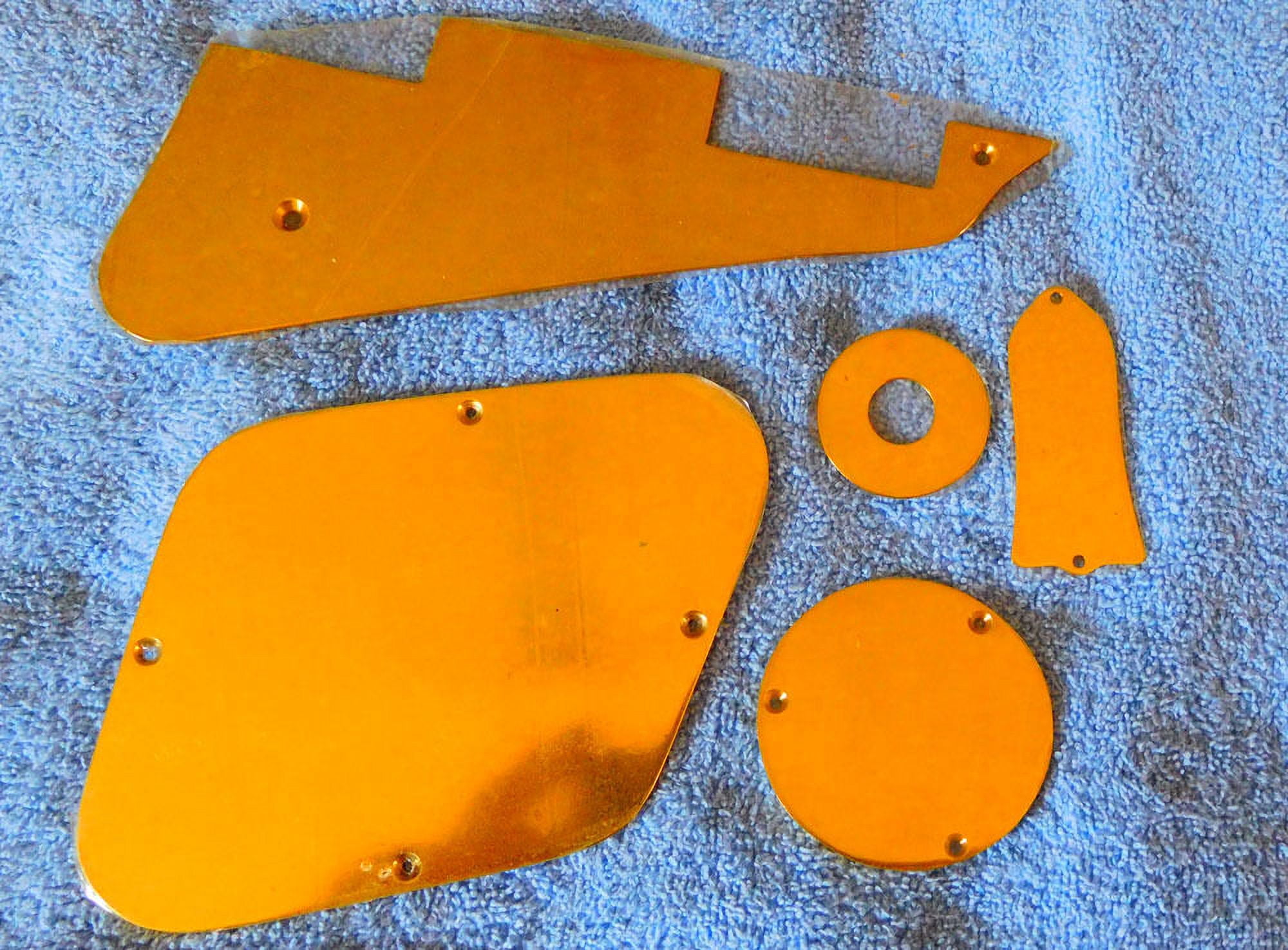 Gibson /Les Paul Pickguard and complete cover set -solid BRASS and polished