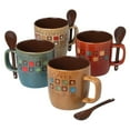 thumbnail image 1 of Gibson Mr. Coffee Cafe Americano 4 Person 8 Piece 13 Oz Mug Set with Spoons, 1 of 8