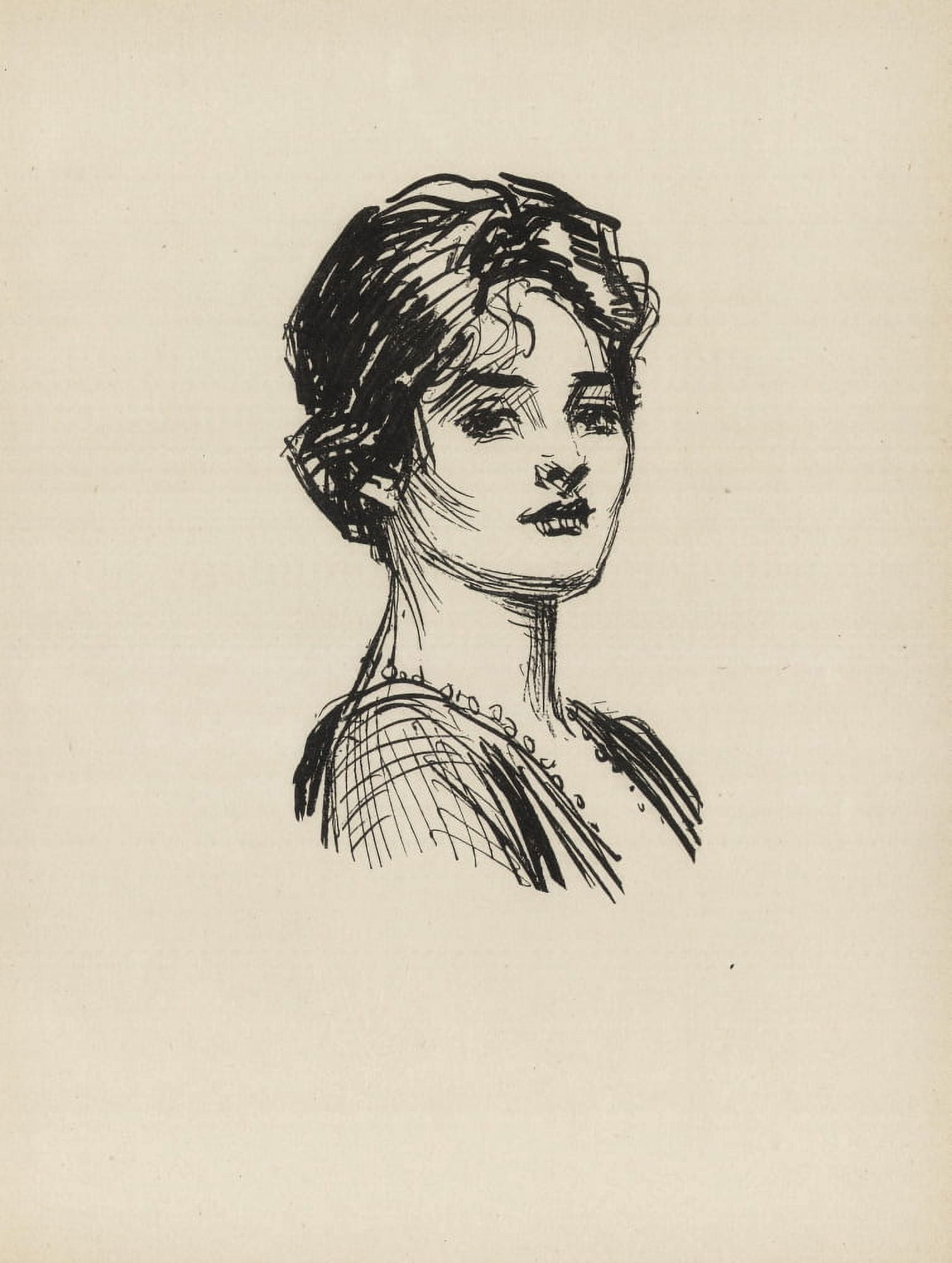 Gibson New Cartoons 1916 Girl 3 Canvas Art - Charles Dana Gibson (24 x 36)