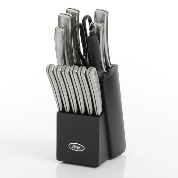 Gibson Oster Wellisford 14pc Cutlery Set with Black Block