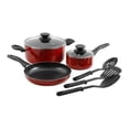 thumbnail image 1 of Gibson Palmer 8pc Cookware Set in Red, 1 of 3