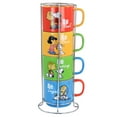 thumbnail image 1 of Gibson 134061.05 Peanuts Classic Gentle Reminders Collection Sto are Stackable Mug Set with Metal Stand, Assorted Color - 4 Piece, 1 of 5