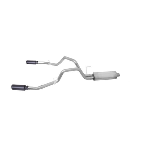 Gibson Performance Black Elite Cat-Back Dual Split Exhaust System, Stainless Fits select: 2011-2014 FORD F150 SVT RAPTOR