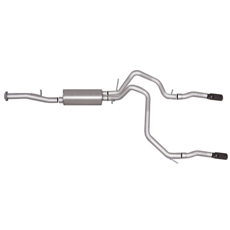 Gibson Performance Black Elite Cat-Back Dual Split Exhaust System, Stainless Fits select: 2015-2018 CHEVROLET SUBURBAN, 2019-2020 GMC YUKON XL K1500 SLT