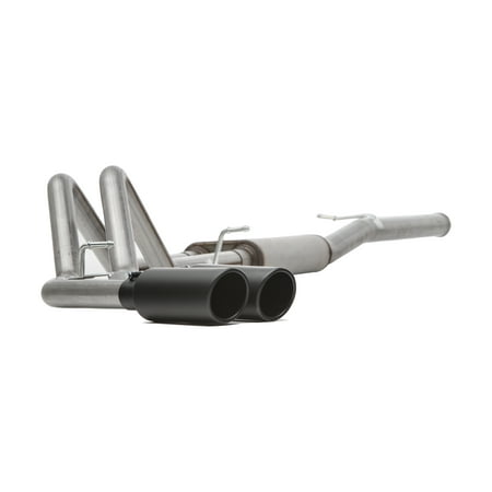 Gibson Performance Black Elite Cat-Back Dual Sport Exhaust System, Stainless Fits select: 2015-2020 GMC YUKON DENALI, 2014-2020 CADILLAC ESCALADE