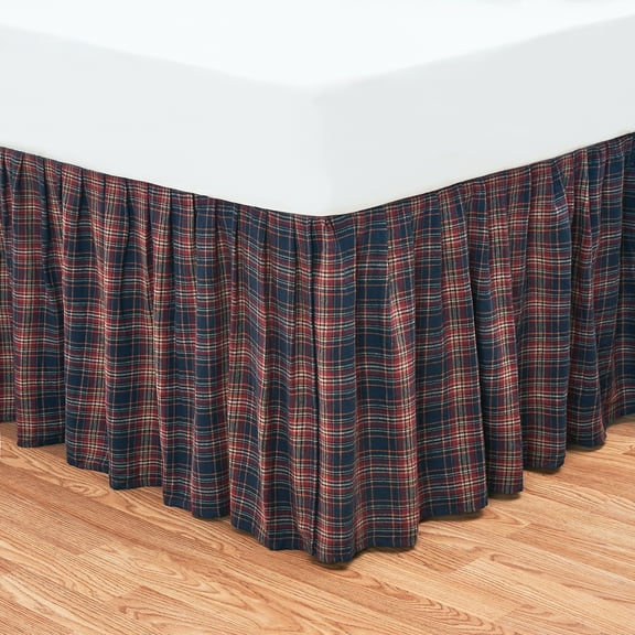 Gibson Plaid King Bed Skirt