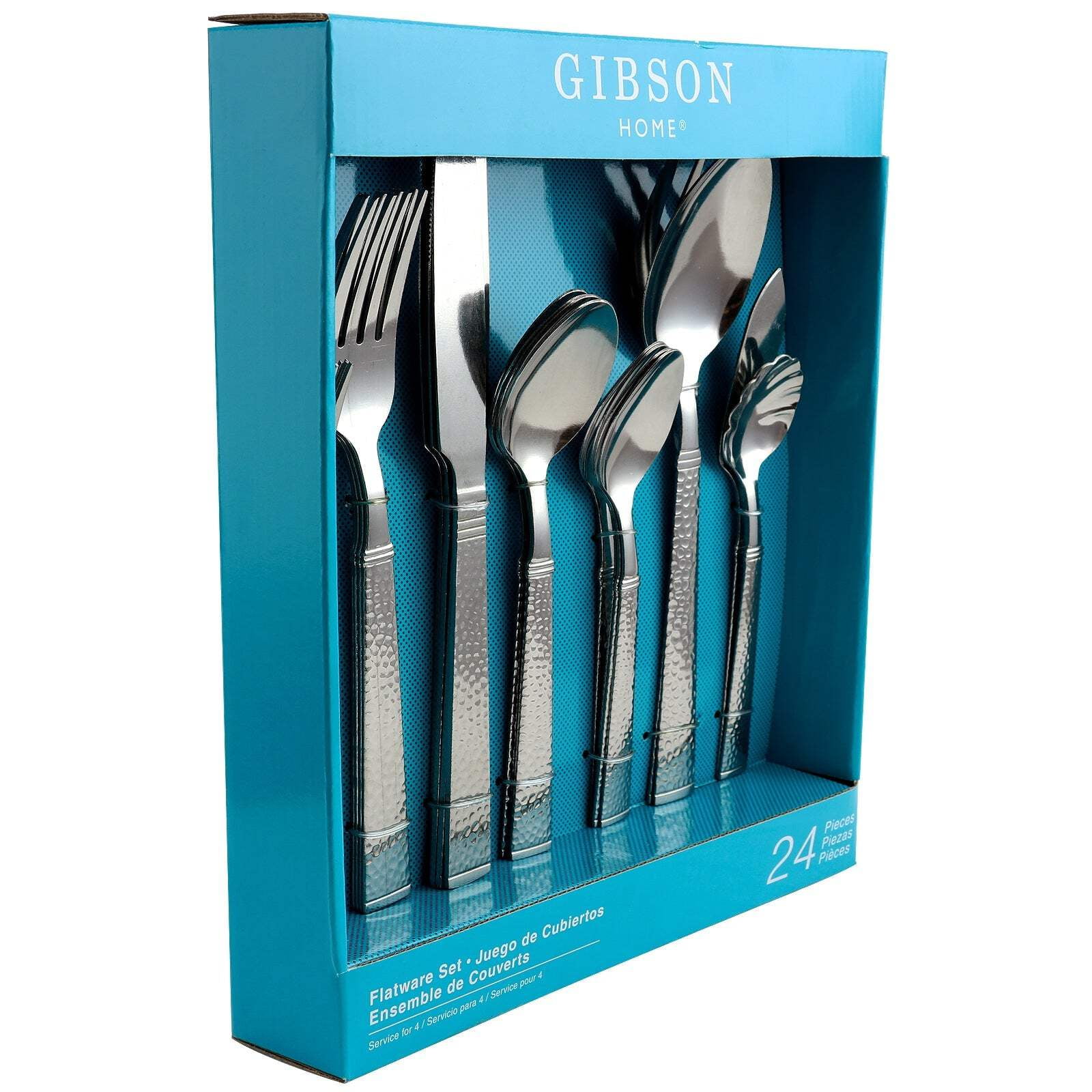 Gibson Prato 24-Piece Stainless Steel Flatware Set