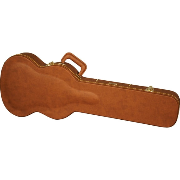 Gator Cases GW-SG-BROWN Deluxe Guitar Case Brown Color For Sg-Style Guitars New