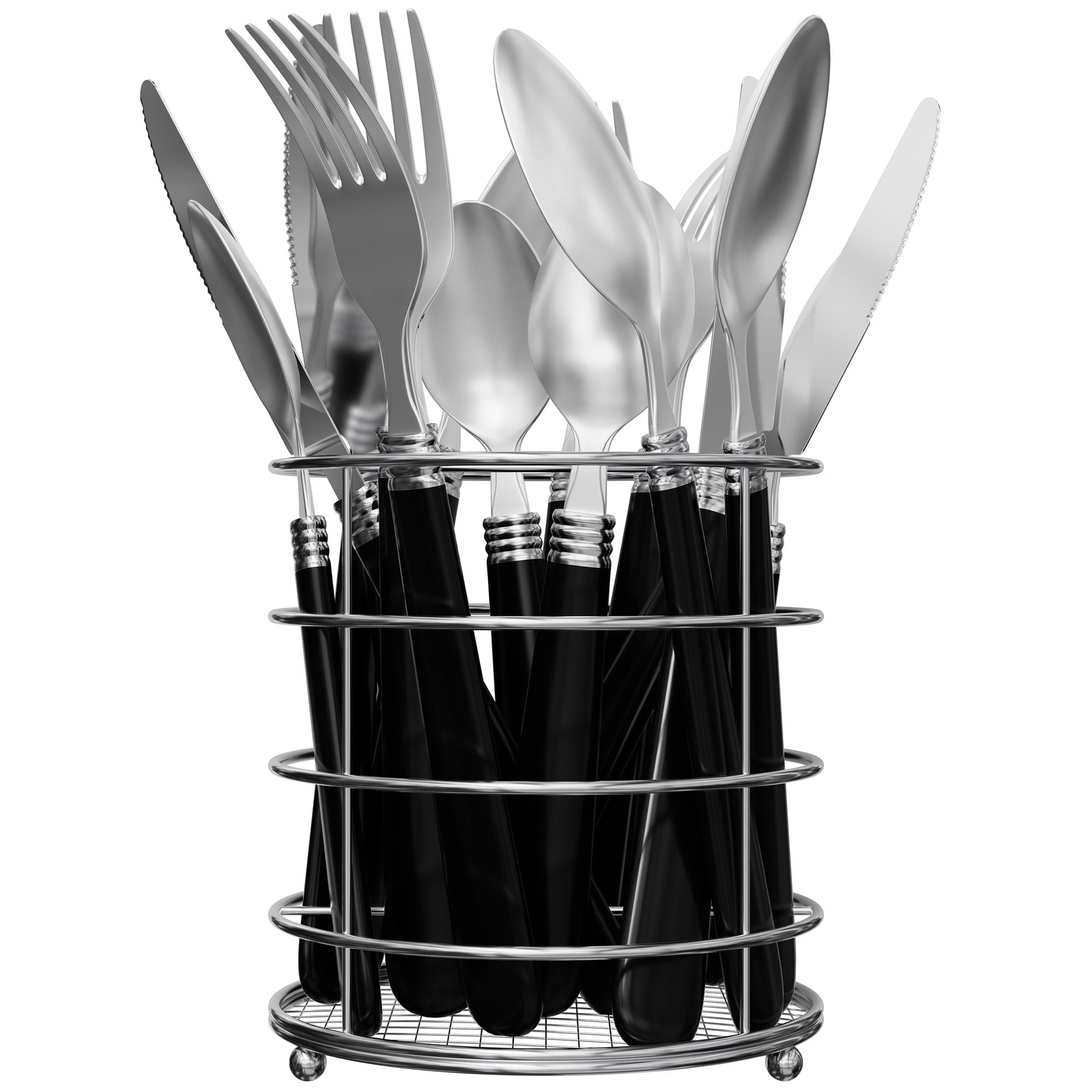 Gibson Sensations Ii 16 Piece Plastic Handle Flatware - Walmart.com