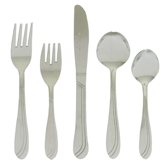 Gibson Silver Wave 20 Piece Flatware Set