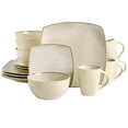 thumbnail image 1 of Gibson Soho Lounge Square 16-Piece Dinnerware Set - Speckled Taupe, 1 of 7