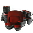 thumbnail image 1 of Gibson Home Modern Stoneware Dinner Plates - Soho Lounge Square 40-Piece Dinnerware Set, 1 of 9