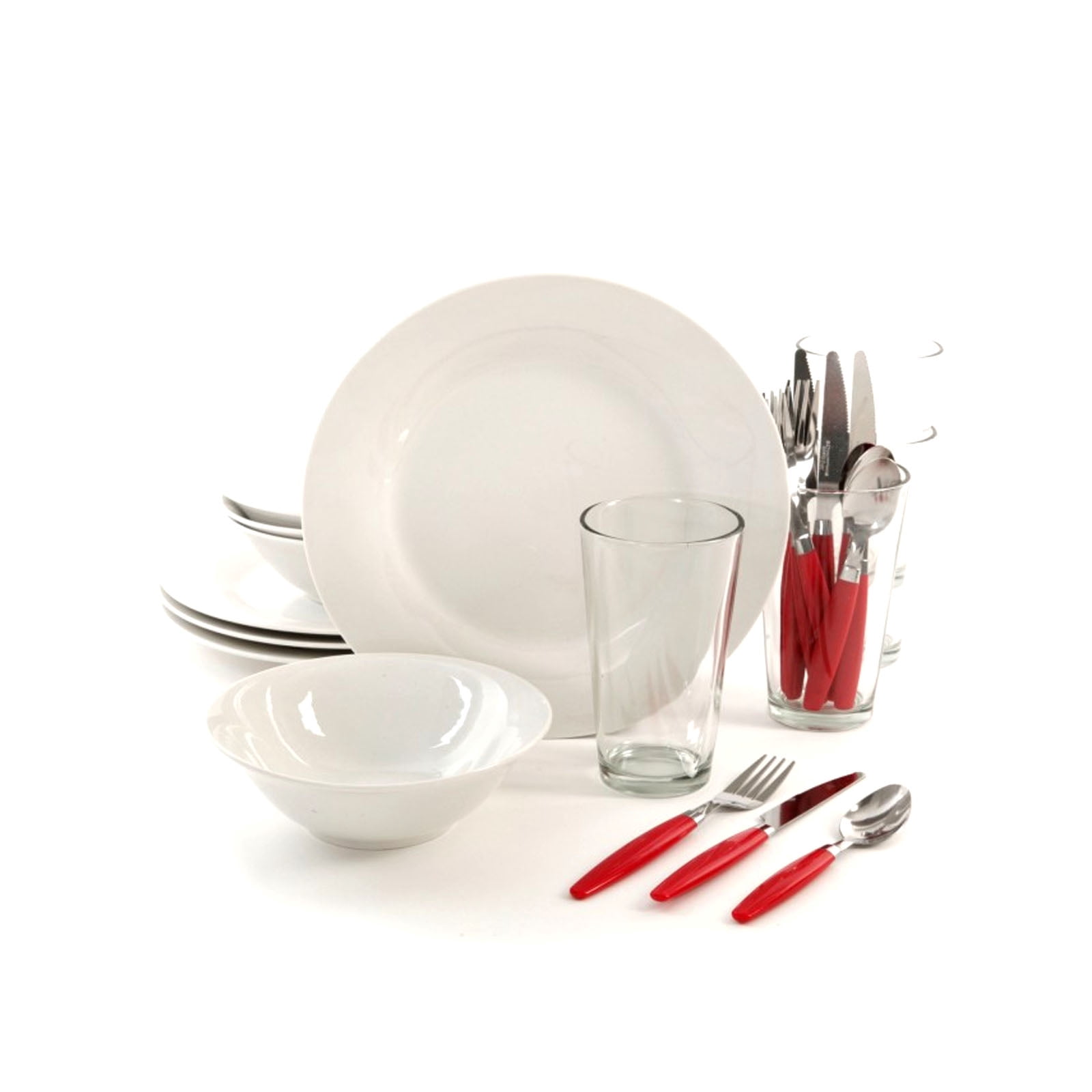 Gibson Total Kitchen 24 Pieces Palmdale Dinnerware Combo Set, 1 set ...