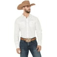 thumbnail image 1 of Gibson Trading Co Men's Solid Long Sleeve Pearl Snap Western Shirt White, 1 of 5