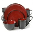 thumbnail image 1 of Gibson USA Soho Lounge Square 16 Pc. Dinnerware Set, Red, 1 of 6
