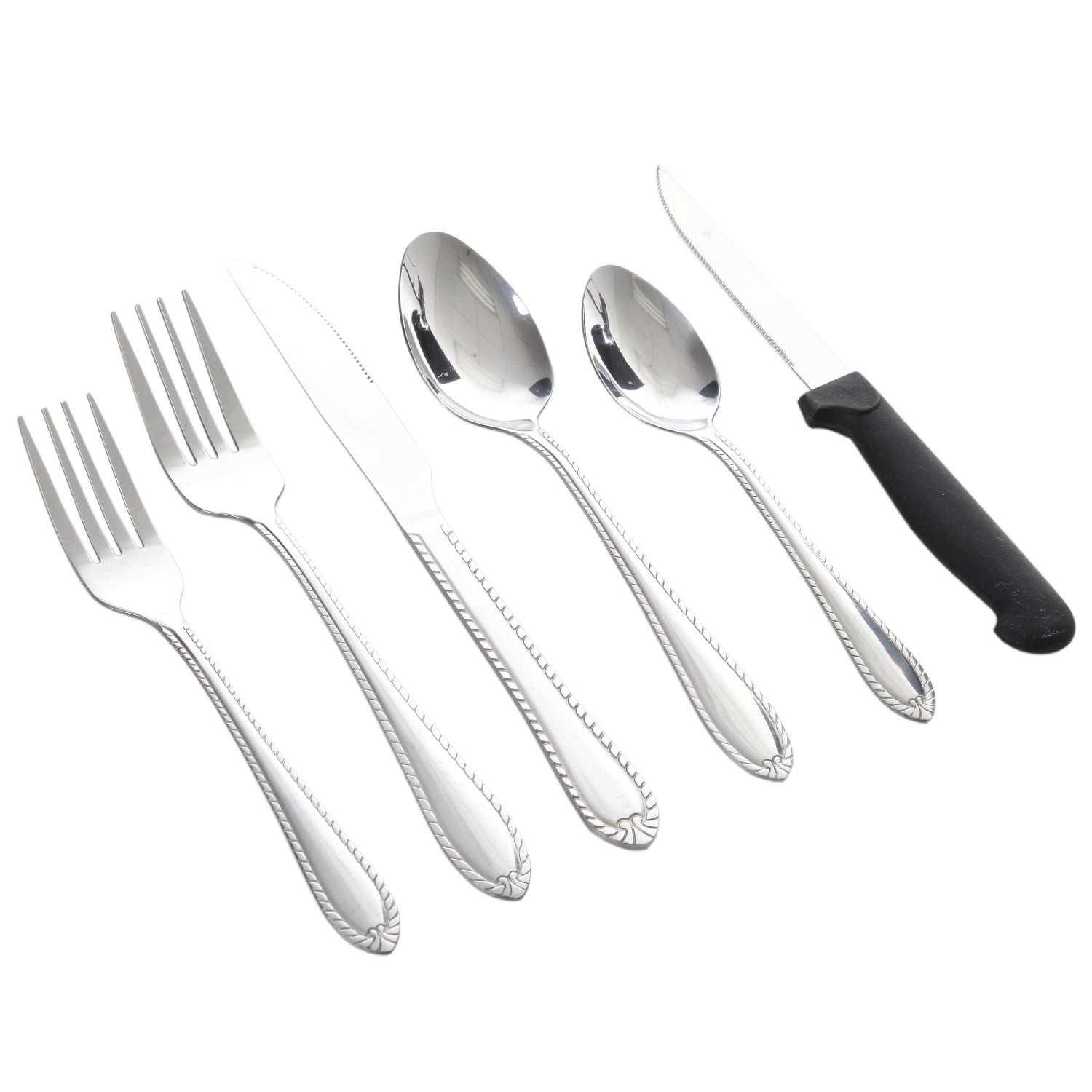 Gibson Home Wilmington Plus 55-Piece Stainless Steel Flatware Set