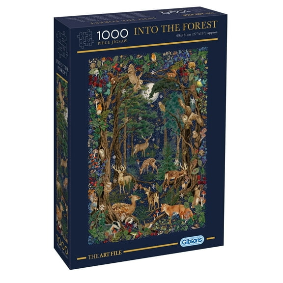 Gibsons Art File : Into the Forest 1000 Piece Jigsaw Puzzle, 27" x 19"