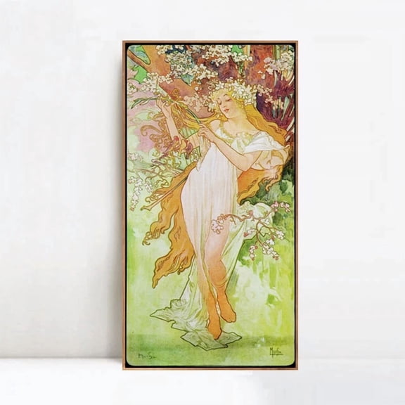 Giclee Print Spring By Alphonse Mucha Wall Art Home Office Decor Art Home Decor Vintage Gift Living Room Dercor Wall Art Birthday Gift