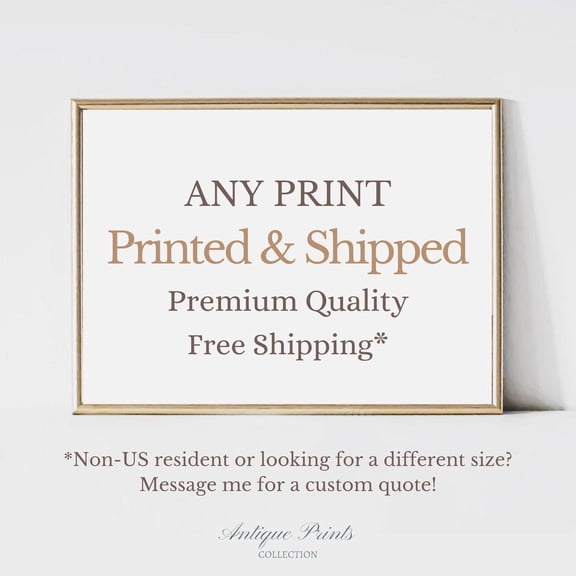 Giclee Printed Wall Art Mailed Art Print Fine Art Mailed Vintage Wall Art Poster Home Decor Office Wall Art