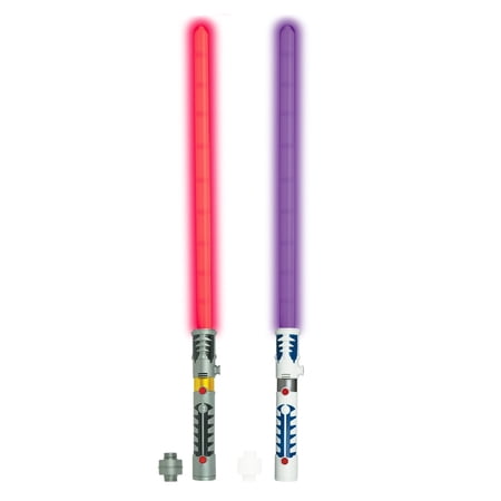 Giddyup! Buck's 2 In 1 LED Light Up Swords Or Double Bladed Saber - Red