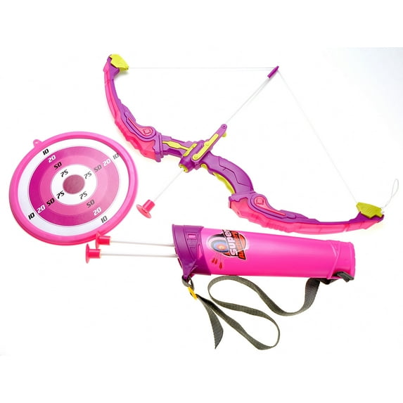 Giddyup! Buck's Girls Bow and Arrow Playset With Quiver And Target - Pink