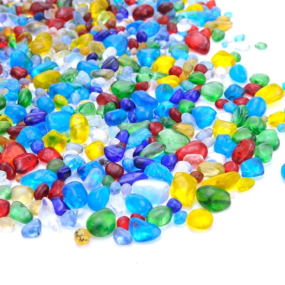 Giddyup! Buck's Lampwork Glass Tumbled Chips Stone 1 Pound