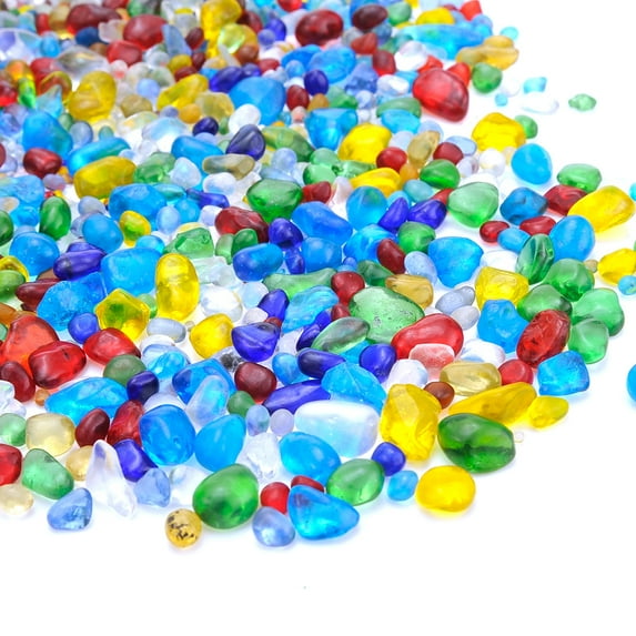 Giddyup! Buck's Lampwork Glass Tumbled Chips Stone 1 Pound