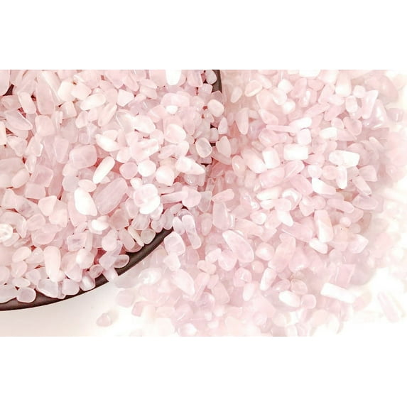 Giddyup! Buck's Rose Quartz Tumbled Chips Stone 1 Pound