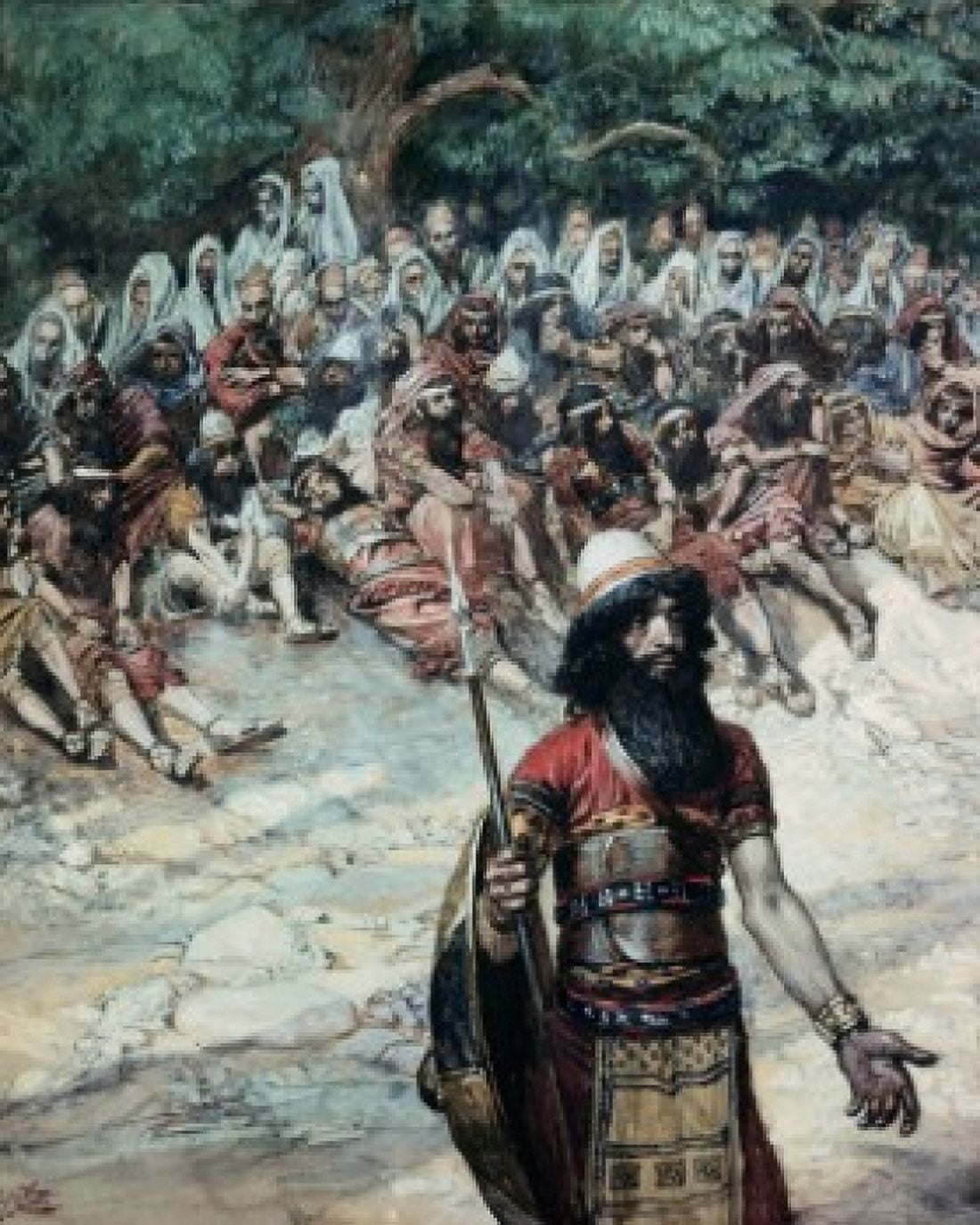Gideon Asks for Bread from the Men of Succoth  James Tissot (1836-1902 French) Jewish Museum New York City Canvas Art - James Tissot (24 x 36)