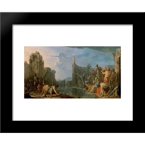 Gideon prft sein Heer 20x24 Framed Art Print by Heinrich Schonfeld