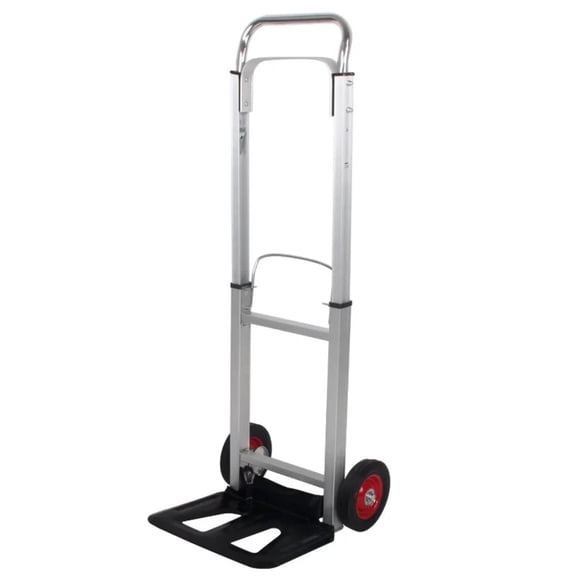 GiderFiver Heavy-Duty Aluminum Folding Hand Truck, Lightweight Portable Dolly with Telescoping Handle, Compact Foldable Cart for Moving, Travel, Warehouse, with Bungee Cord