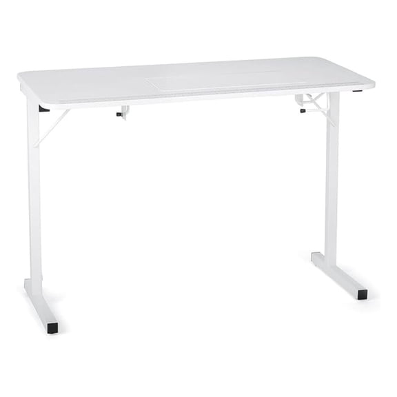 Gidget I Sewing Table  2-Position Lift, Sturdy Steel Legs, Built-in Measuring , Foldable & Fits Machines Up to 35 lbs