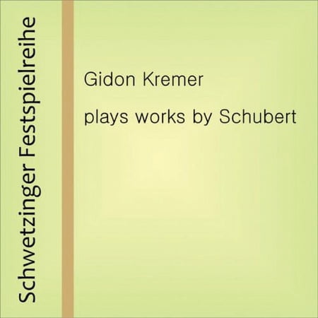Gidon Kremer - Duo Recital - Music & Performance - CD