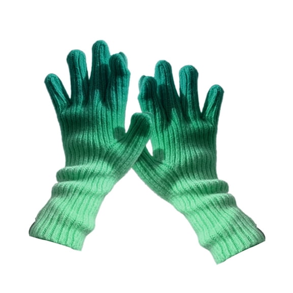 Gieenan 1 Pair 2 Finger Touch Screens Gloves Winter Gloves Warm Gloves Knitted Gloves