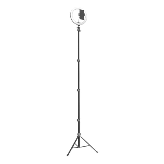 Gieenan 10" Selfie Ring Light for Live Stream Video Dimmable Ringlight Extendable Tripod