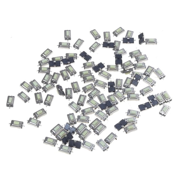 Gieenan 100 Pcs 3x6x2.5mm Momentary Tact SMD SMT Push Button Micro Switch 2 Pin