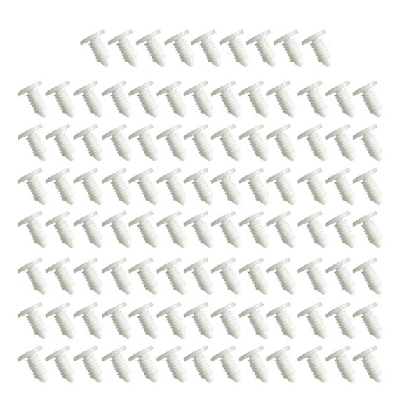 Gieenan 100Pcs Tree-shape Rivets Push Pins Fasteners Plastic Hole Hood Pressure Pins