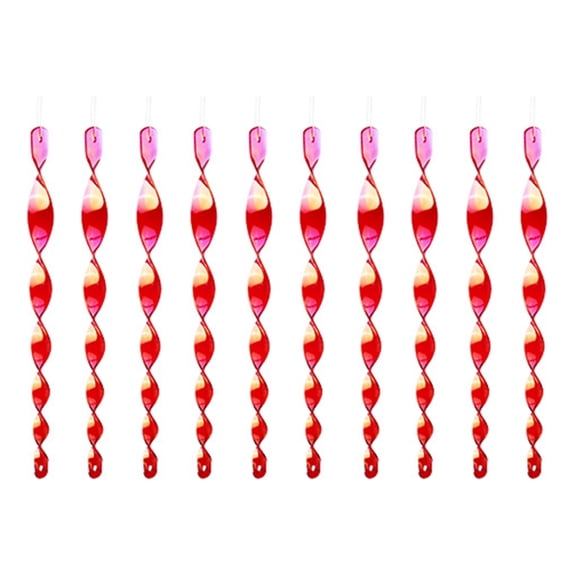 Gieenan 10PCS Reflective Wind Spirals Scarers Tool Outdoor Decorations