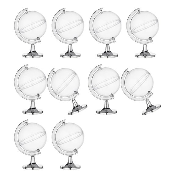 Gieenan 10Pcs Elegant Mini Globe Candy Jar Suitable For Parties And Home Decoration