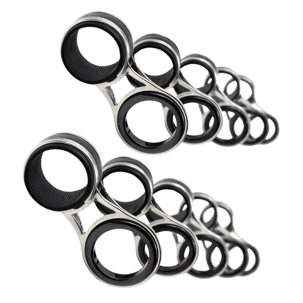 eye fishing pole replacement OJYDOIIIY Rod Eyelet Repair Kit Complete, Emergency Quick-Fix Fishing Eyes Kit with Stainless Steel Guides for Spinning/Casting Rod : Sports & Outdoors Ksopiavobs Rod Tip Repair Kit