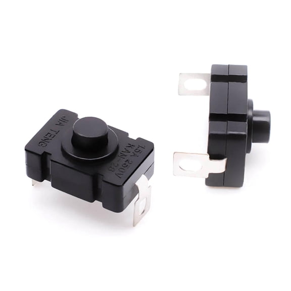 Gieenan 10pcs Self-Lock Push Button switches 250V 1.5A Latching Mini ON/Off